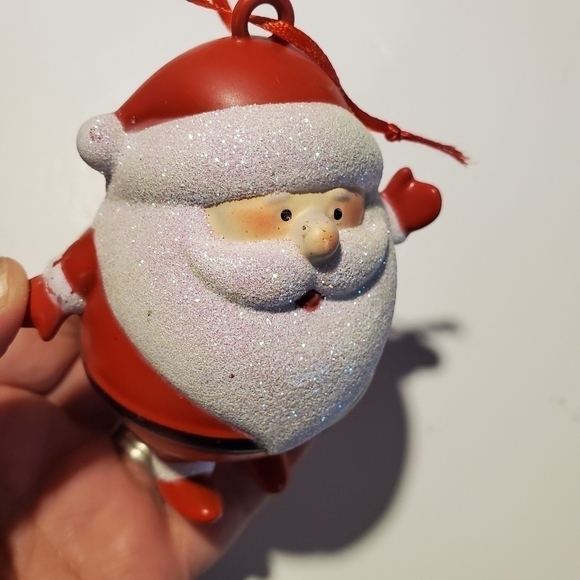 Chubby Santa sparkle glitter Ornament - Picture 4 of 8